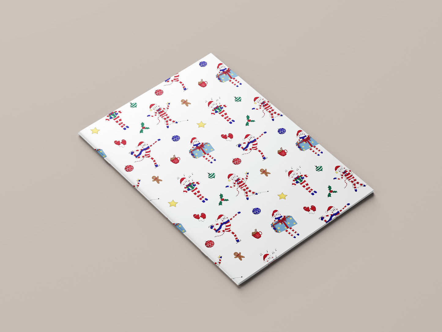 notebook carnet prestige premium hiver noël doudou rayures élégant
