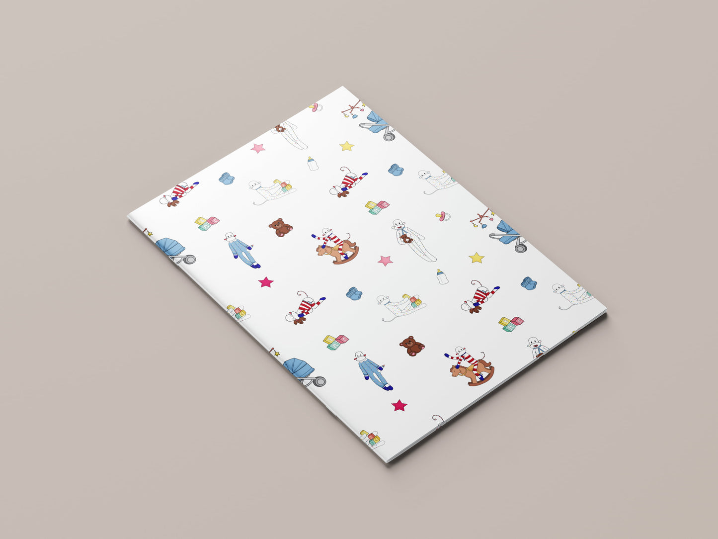 Notebook Monsieur Chaussette thème naissance