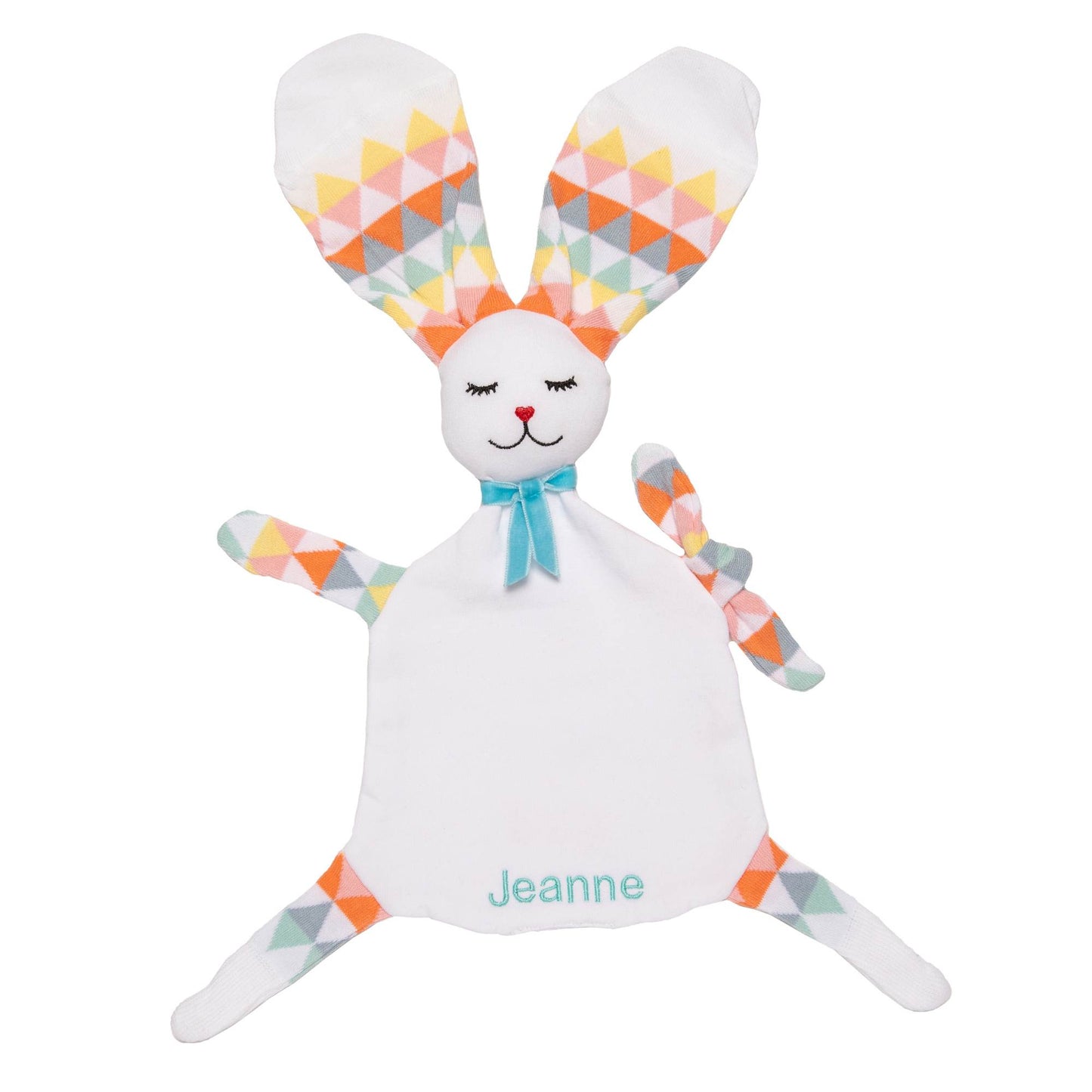 doudou lapin modèle lucette avec de grandes oreilles en chaussette