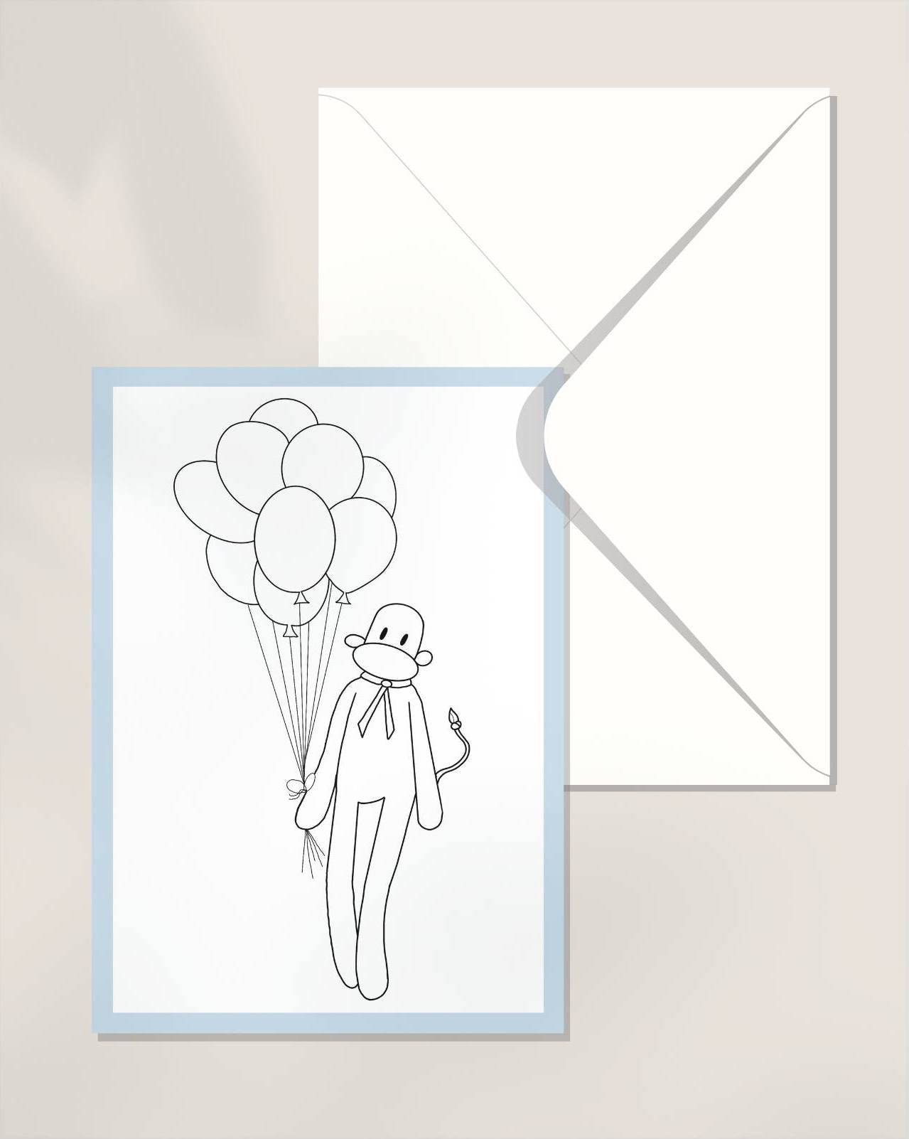 Cartolina disegnami un Mimi Calzino