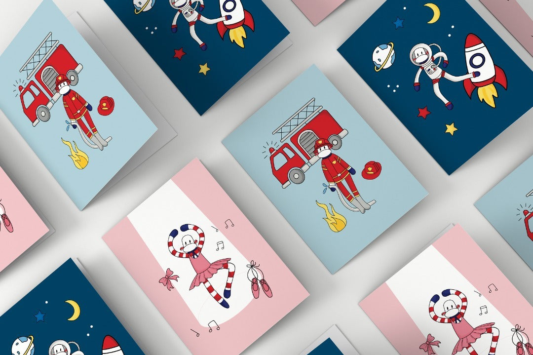 Carte double - Astronaute
