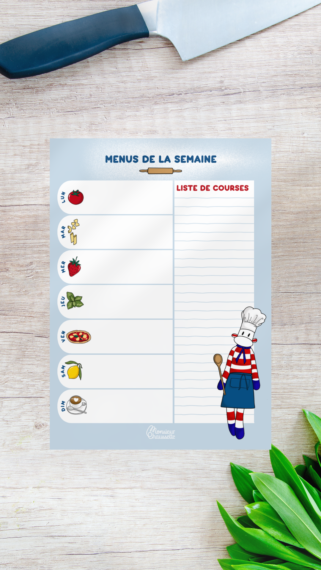 Menus de la semaine