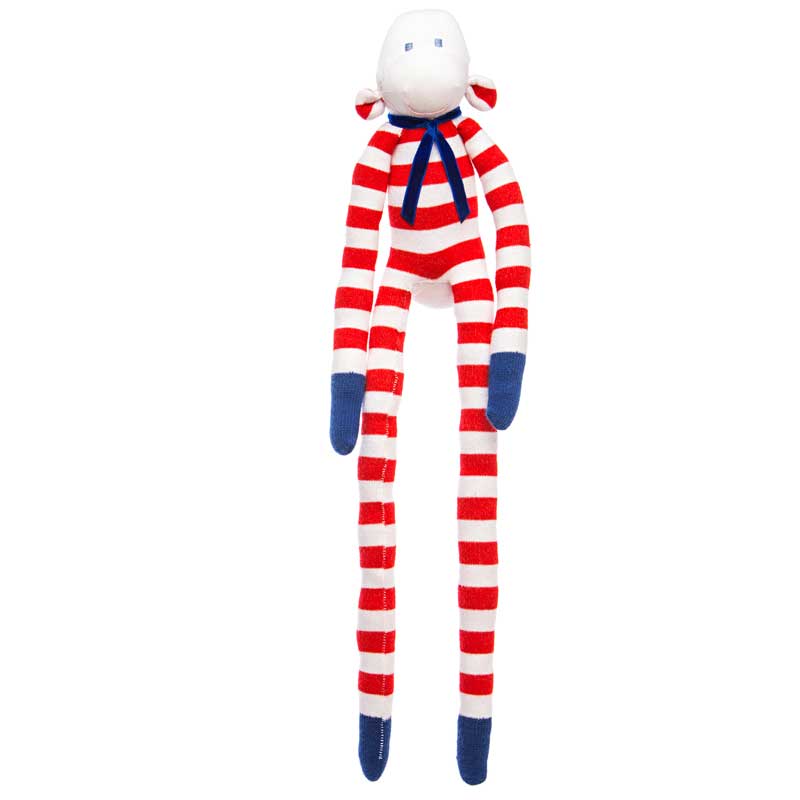 Doudou singe Marin en pied de face