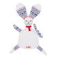 doudou lapin modele jeannette avec de grandes oreilles en chaussette