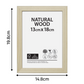 cadre en bois naturel fsc format 13x18cm